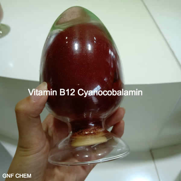 High Dietary Fiber Food Additives Grade Vitamin B12 Cyanocobalamin CAS 68-19-9