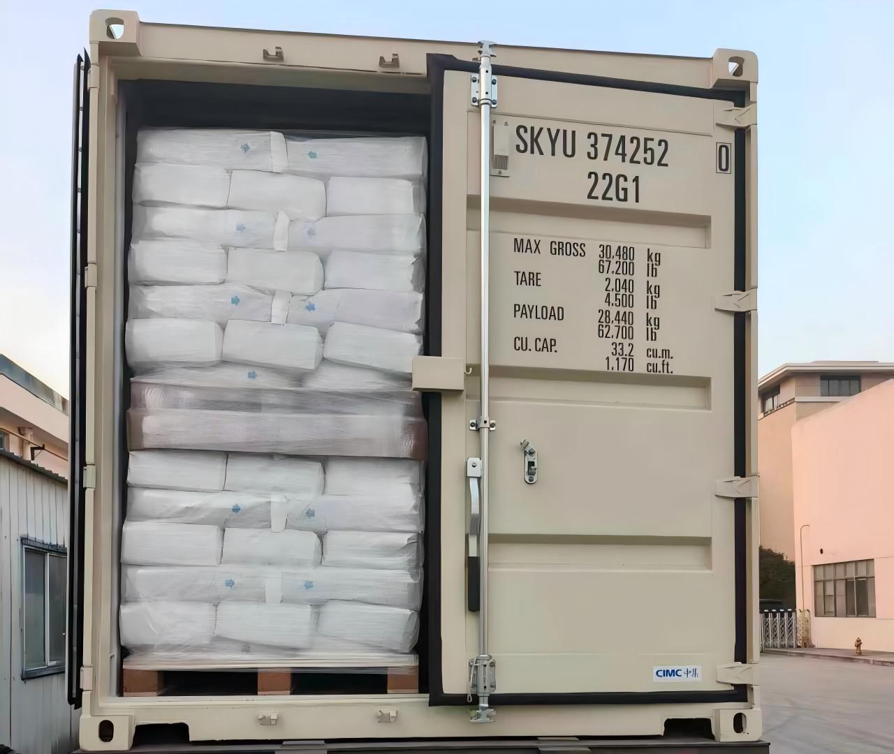 Fábrica GNF · Aditivos alimentares enviados com sucesso para a Europa